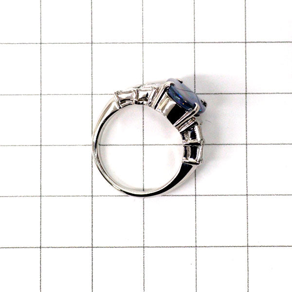 Pt900 ブラックオパール ダイヤモンド リング 2.27ct D0.43ct