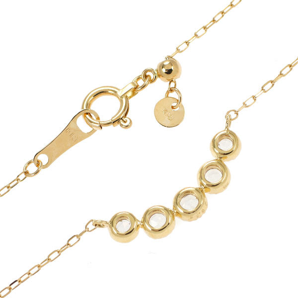 K18YG ローズカット ダイヤモンド ペンダントネックレス 0.15ct