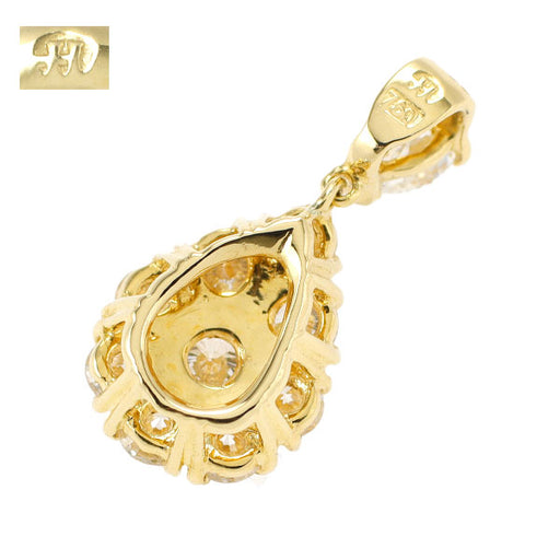 平和堂貿易 K18YG ダイヤモンド ペンダントトップ 1.00ct