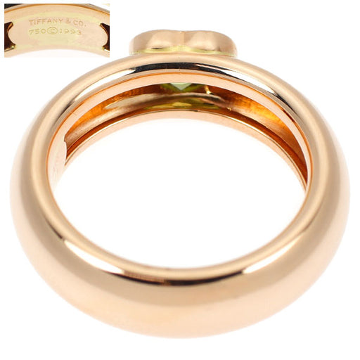 ティファニー K18PG ペリドット リング フレンドシップ — セルビー