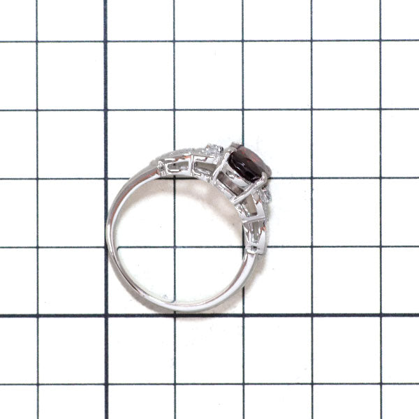 Pt900 ルベライト ダイヤモンド リング 2.50ct D0.15ct
