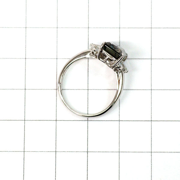 Pt900 パーティカラードトルマリン ダイヤモンド リング 3.60ct D0.30ct