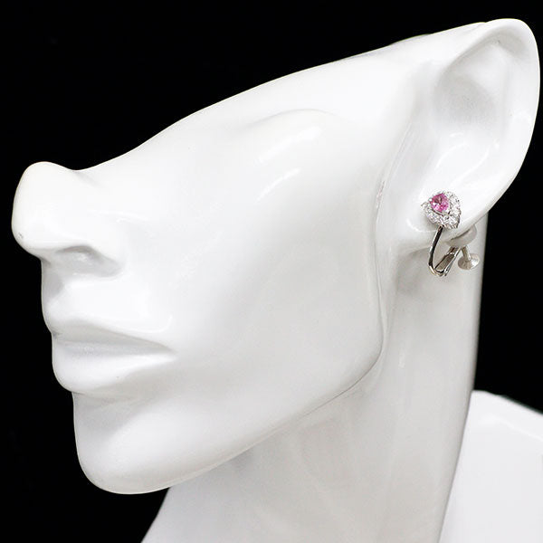 カラッチ K18YG/WG ピンクサファイア ダイヤモンド イヤリング 0.92ct D0.64ct