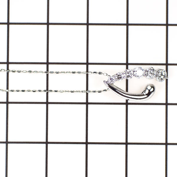 K18WG ダイヤモンド ペンダントネックレス 0.43ct