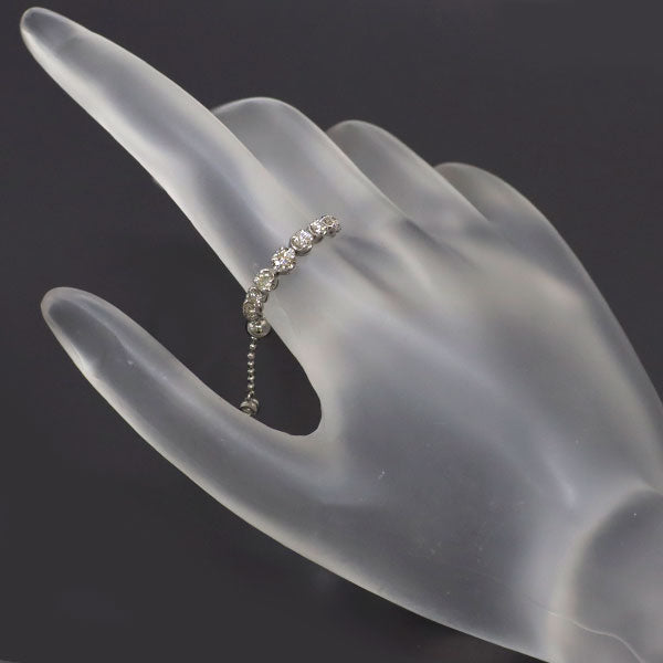 QVC Pt950 ダイヤモンド リング 0.50ct フリーサイズ チェーン