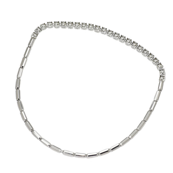 Pt900/ Pt850 ダイヤモンド ブレスレット 1.00ct 伸縮式