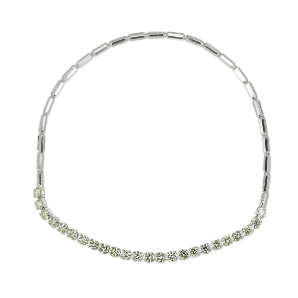 Pt900/ Pt850 ダイヤモンド ブレスレット 1.00ct 伸縮式