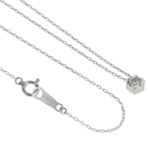 ヴァンドーム青山 Pt950/ Pt850 ダイヤモンド ペンダントネックレス 0.19ct フラワー