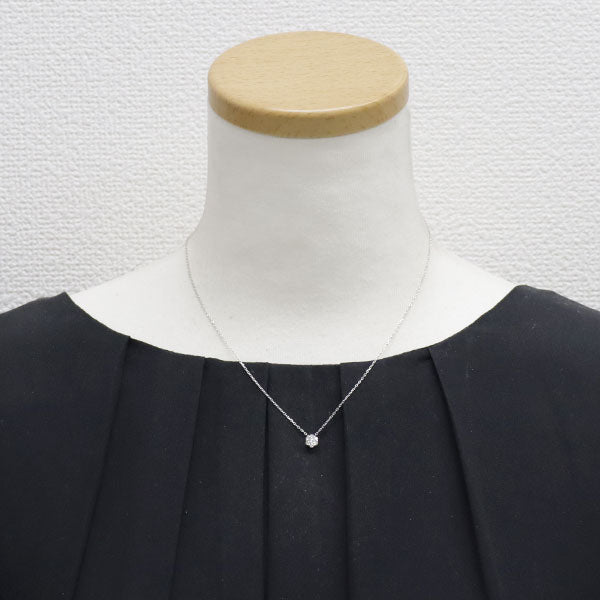ヴァンドーム青山 Pt950/ Pt850 ダイヤモンド ペンダントネックレス 0.19ct フラワー