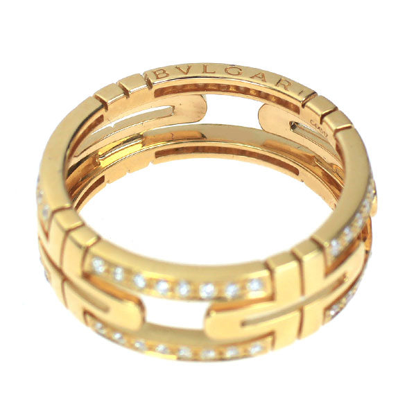 ブルガリ K18YG ダイヤモンド リング パレンテシ スモール 60号
