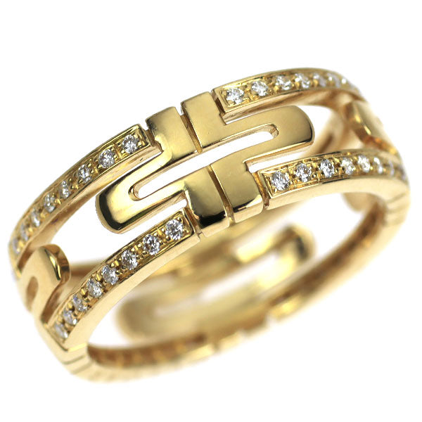 ブルガリ K18YG ダイヤモンド リング パレンテシ スモール 60号