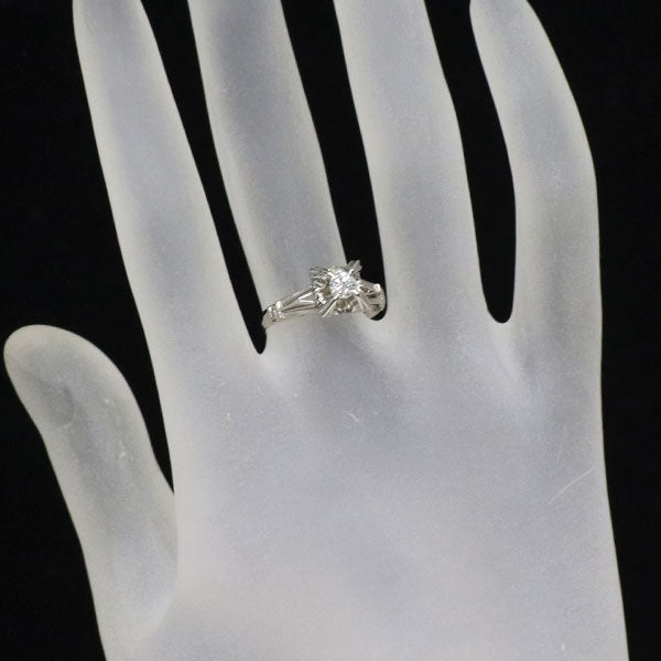 Pt850 ダイヤモンド リング 0.17ct 陽刻ヴィンテージ 昭和風レトロ