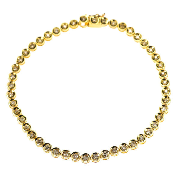 K18YG ダイヤモンド ブレスレット 1.00ct テニス