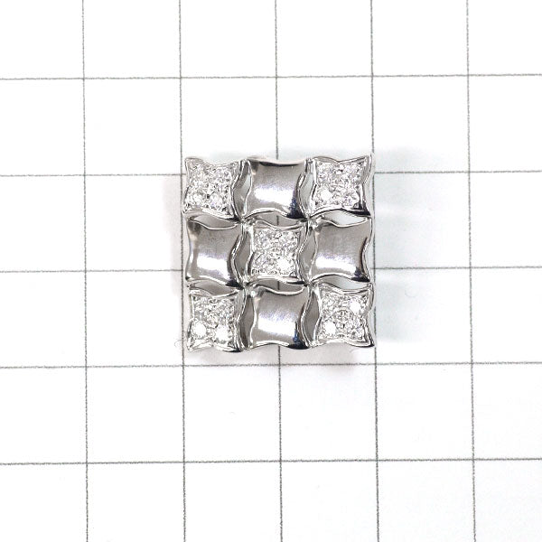 ミキモト K18WG ダイヤモンド ブローチ兼ペンダントトップ 0.45ct