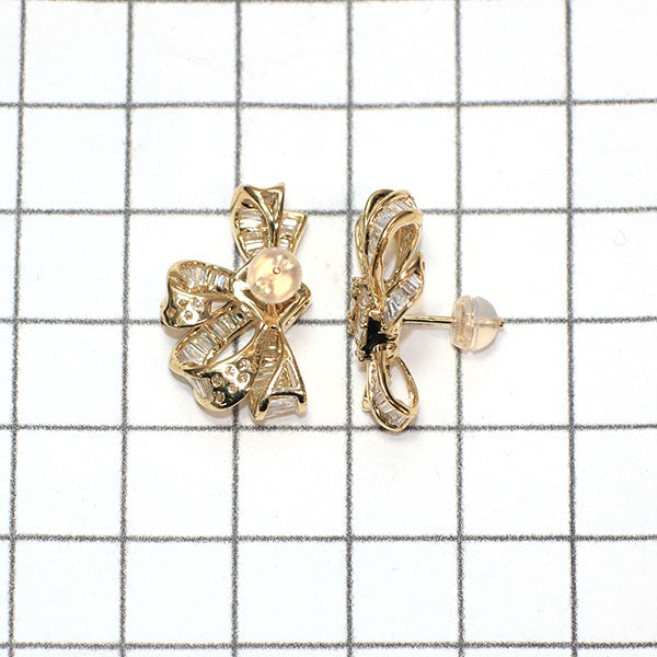 新品 K18YG ダイヤモンド ピアス D2.00ct