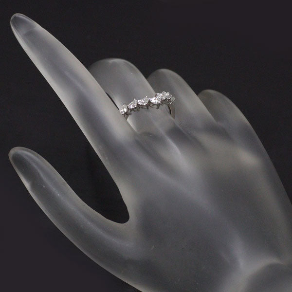 新品 K18WG ハートシェイプカット ダイヤモンド リング D1.00ct V字