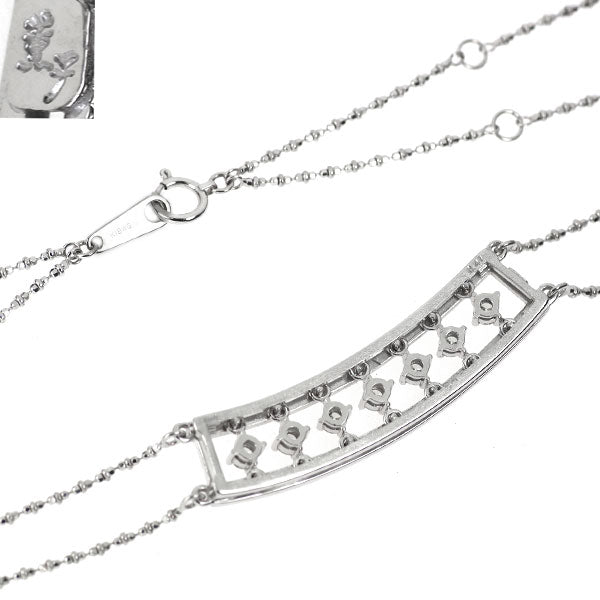 水野薫子 K18WG ダイヤモンド ペンダントネックレス 0.41ct ルーチェ