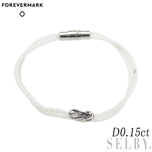 割引価格 K18WG フォーエバーマーク ダイヤモンド 0.15ct ブレスレット アクセサリー