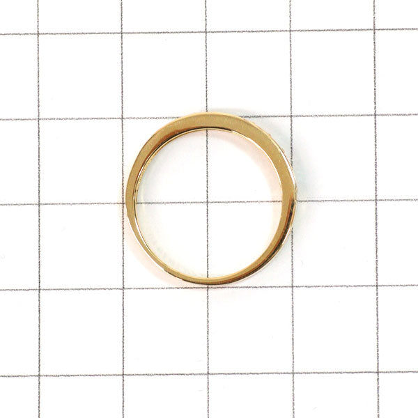 希少 新品 K18YG ブラジル産 非加熱パライバ トルマリン アウイナイト ダイヤモンド リング 0.12ct H0.09ct D0.03ct ハーフエタニテ