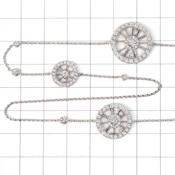Pt900/ Pt850 ダイヤモンド ネックレス 3.96ct ステーション