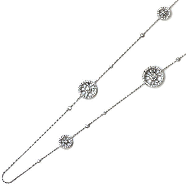 Pt900/ Pt850 ダイヤモンド ネックレス 3.96ct ステーション