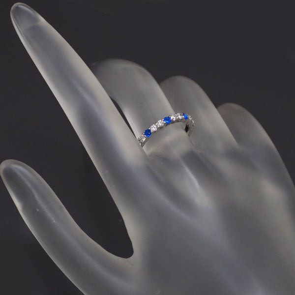 希少 Pt900 アウイナイト ダイヤモンド リング 0.09ct D0.29ct ハーフエタニティ