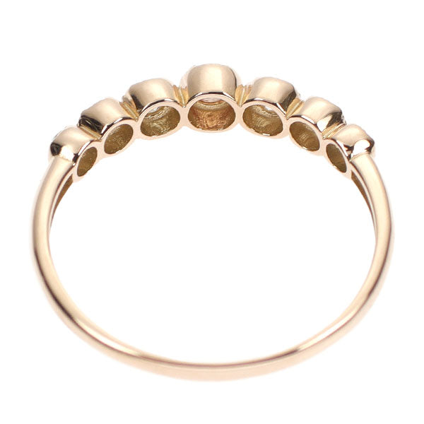 K18PG ピンクサファイア ダイヤモンド リング 0.084ct D0.21ct
