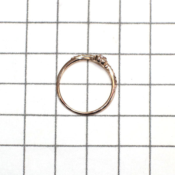 新品 K18PG ハートシェイプ 天然ピンクダイヤモンド リング 0.053ct LP SI2 D0.11ct 【エスコレ】