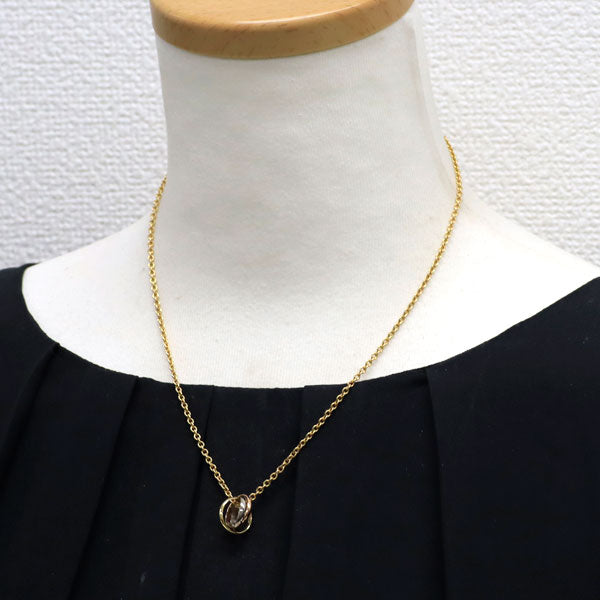 カルティエ K18YG/WG/PG ペンダントネックレス トリニティ