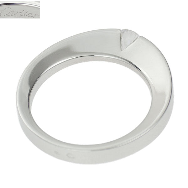 カルティエ K18WG ダイヤモンド リング 0.21ct E VS2 VG/G デートウィズ 48号