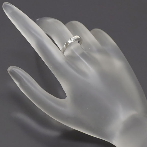 カルティエ K18WG ダイヤモンド リング 0.21ct E VS2 VG/G デートウィズ 48号