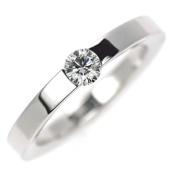 カルティエ K18WG ダイヤモンド リング 0.21ct E VS2 VG/G デートウィズ 48号