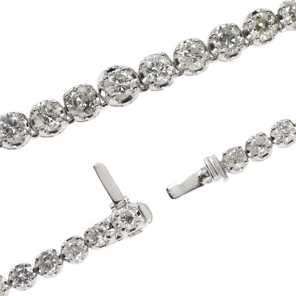 K14WG ダイヤモンド ネックレス 10.00ct テニス