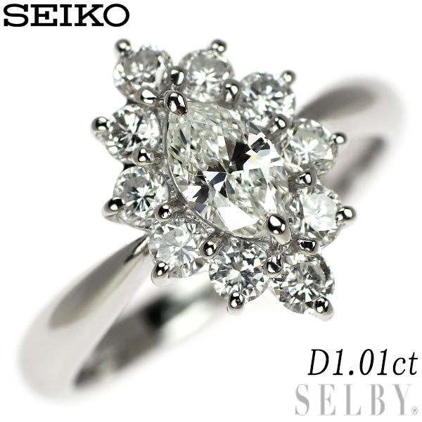 Pt900 ダイヤモンド リング 0.50ct フラワー — セルビー