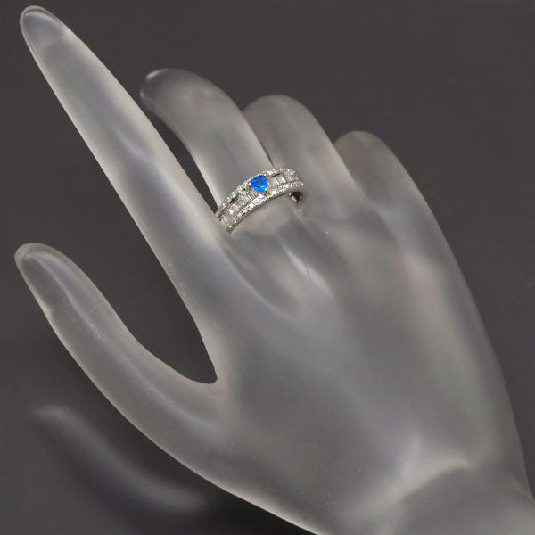 希少 Pt900 アウイナイト ダイヤモンド リング 0.13ct D0.36ct
