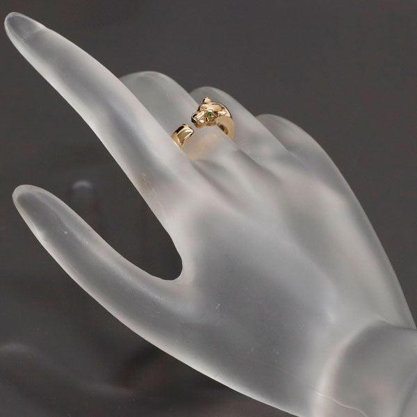 カルティエ K18PG ガーネット オニキス リング パンテール ドゥ カルティエ 53号