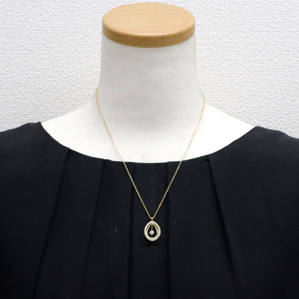 K18YG フランダースカット ダイヤモンド ペンダントネックレス 0.25ct D1.00ct