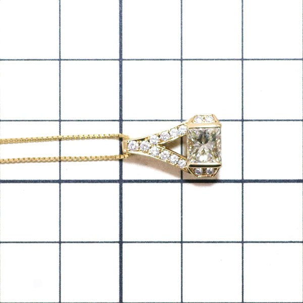 平和堂貿易 K18YG ダイヤモンド ペンダントネックレス 1.280ct D0.40ct