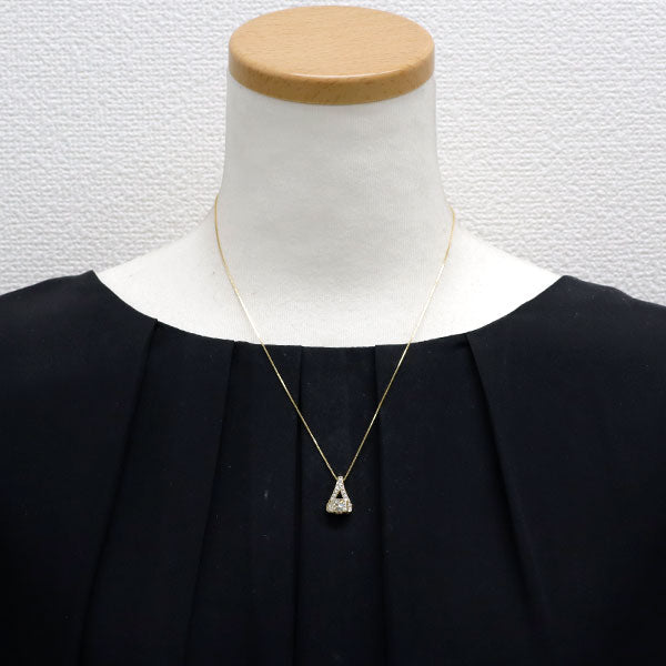 平和堂貿易 K18YG ダイヤモンド ペンダントネックレス 1.280ct D0.40ct