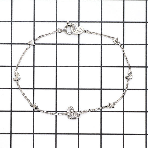 オレフィーチェ K18WG ダイヤモンド ブレスレット 0.05ct ペレットハート 14.5cm — セルビーオンラインストア オレフィーチェ K18WG ダイヤモンド ブレスレット 0.05ct ペレットハート 14.5cm — セルビーオンラインストア