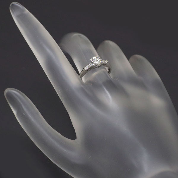 ハリーウィンストン Pt950 ダイヤモンド リング 0.74ct F VVS2 EX トリスト