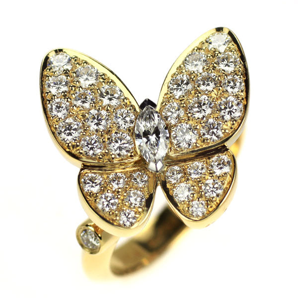 ヴァンクリーフ＆アーペル K18YG ダイヤモンド リング ドゥパピヨン 46号