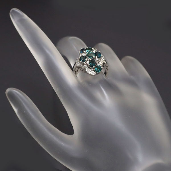 希少 Pt900 アレキサンドライト ダイヤモンド リング 2.29ct D0.20ct