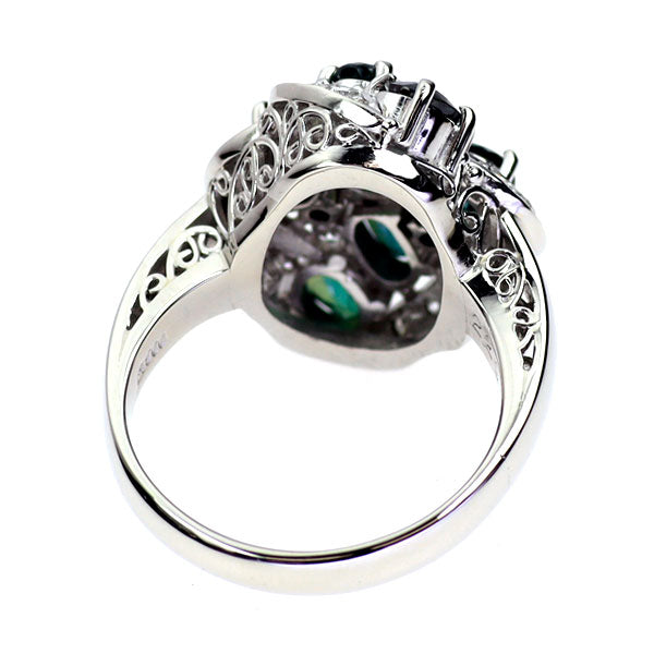 希少 Pt900 アレキサンドライト ダイヤモンド リング 2.29ct D0.20ct