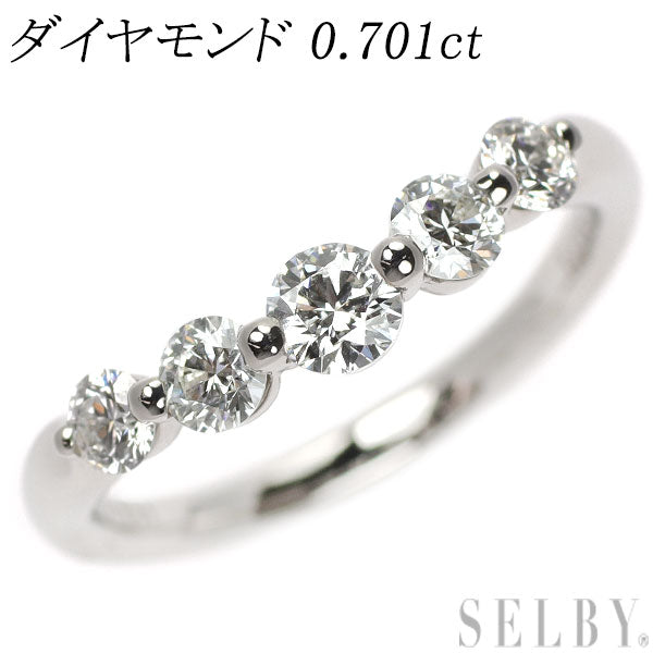 Pt900 ダイヤモンド リング 0.701ct