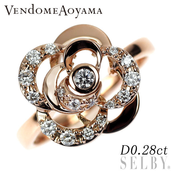 熱販売 ヴァンドーム青山 K18PG 0.28ct リング ダイヤモンド アクセサリー