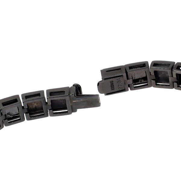 K18WG ブラックダイヤモンド ブレスレット 27.34ct — セルビー