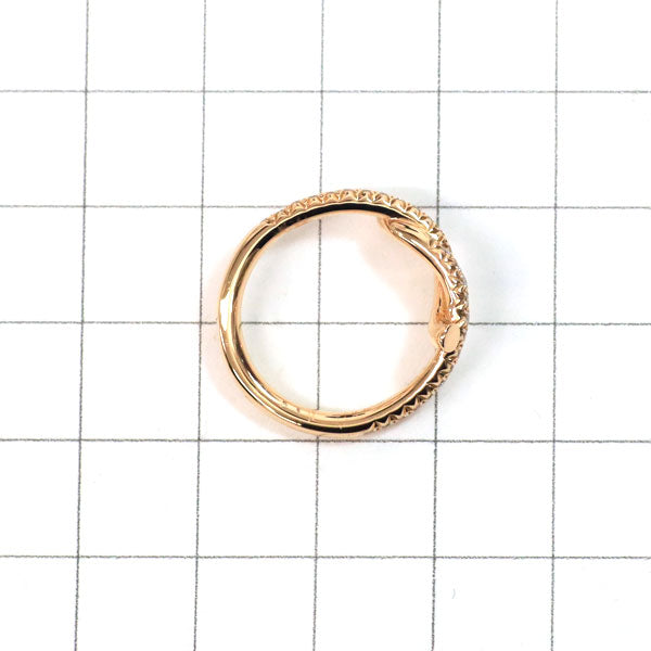 カルティエ K18PG ダイヤモンド リング アントルラセ 49号