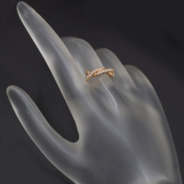 カルティエ K18PG ダイヤモンド リング アントルラセ 49号