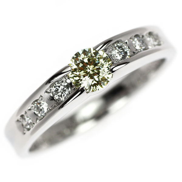 Pt900 102面 リエジュ ダイヤモンド リング 0.314ct VLY VVS2 G/G D0.13ct